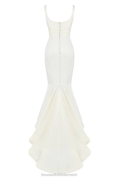 House of CB Hochzeiten Z26T1141 Emilie Brautkleid im Meerjungfrau-Stil aus cremefarbenem Satin