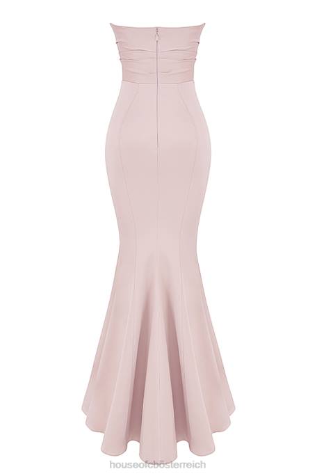 House of CB Hochzeiten Z26T1146 Trägerloses Kleid aus Satin in Fleur Blush