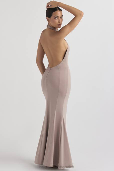 House of CB Hochzeiten Z26T1150 Juliette-Pilz-Neckholder-Kleid