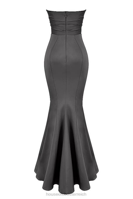 House of CB Hochzeiten Z26T1151 Fleur Shadow trägerloses Satinkleid