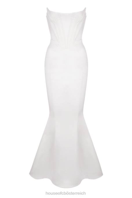 House of CB Hochzeiten Z26T1156 Ines elfenbeinfarbenes trägerloses Korsett-Brautkleid – limitierte Auflage