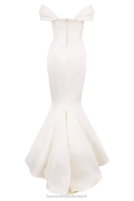 House of CB Hochzeiten Z26T1157 Schulterfreies Brautkleid mit elfenbeinfarbenem Korsett von Antoinette – limitierte Auflage