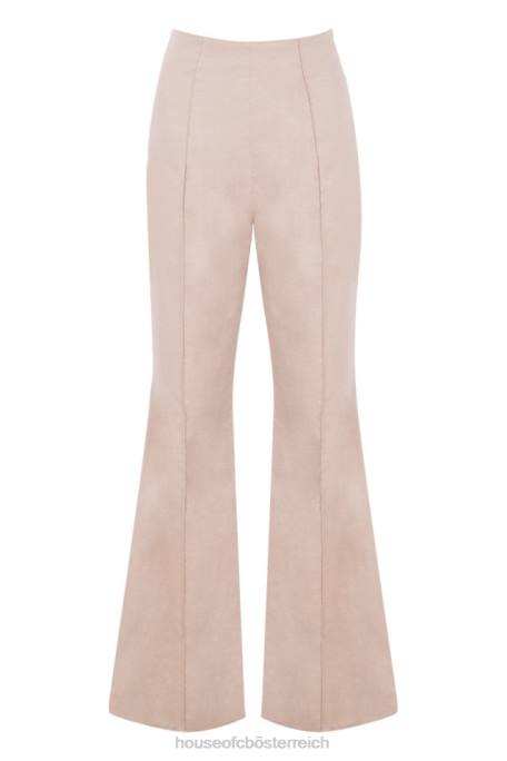 House of CB Kleidung Z26T1013 Alesha beige Tencel-Leinenhose