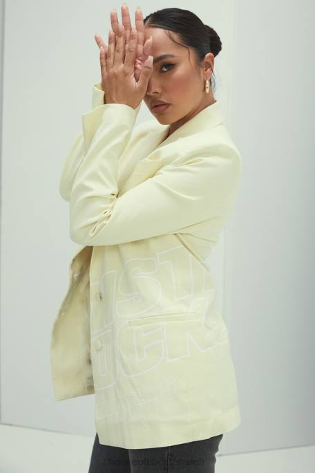 House of CB Kleidung Z26T1050 Herrin rockt einen Blazer mit „Beating Heart“-Logo und Zitronenlogo