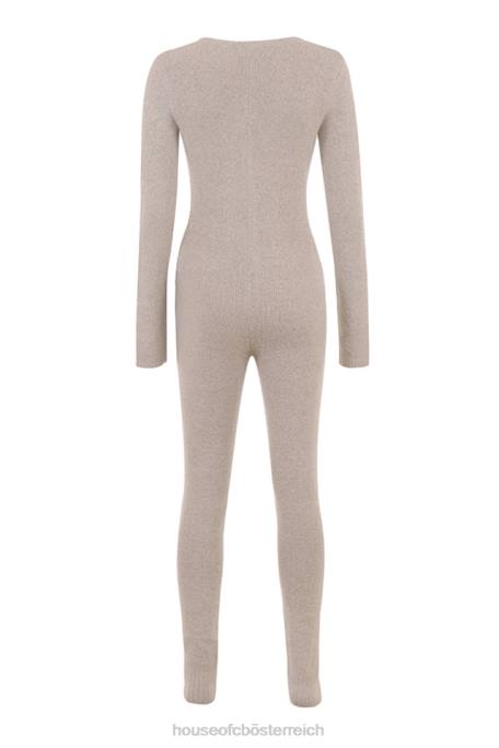 House of CB Kleidung Z26T1056 Tiggy Opal Mergel Loungewear-Jumpsuit