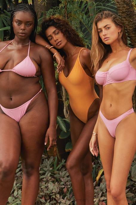 House of CB Kleidung Z26T1165 Capri-Blüten-Bikinihose mit hohem Beinausschnitt