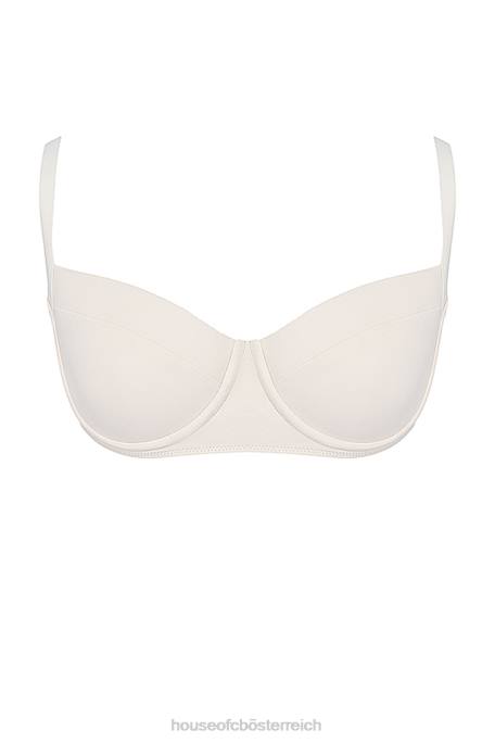 House of CB Kleidung Z26T1169 Lourdes Vanille-Bikinioberteil mit Bügel