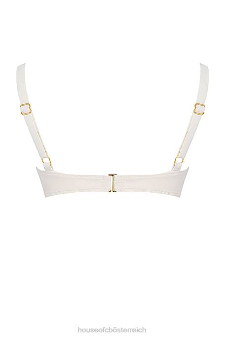 House of CB Kleidung Z26T1169 Lourdes Vanille-Bikinioberteil mit Bügel