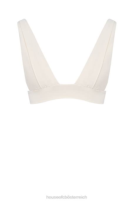 House of CB Kleidung Z26T1170 Seychellen-Vanille-Bikinioberteil mit Binderücken