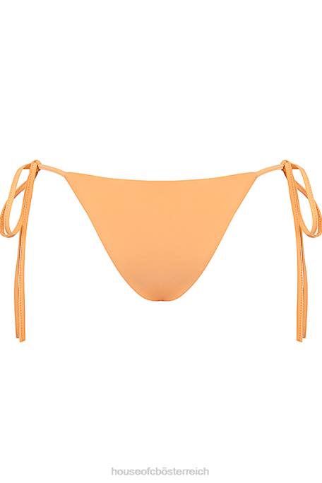 House of CB Kleidung Z26T1184 Hellorangefarbene Bikinihose mit seitlicher Schnürung von Santorini