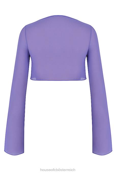 House of CB Kleidung Z26T1218 Marseille-Violett-Abdeckung oben
