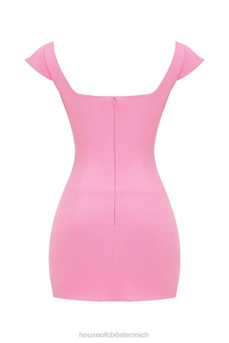 House of CB Kleidung Z26T205 Leonida französisches rosa Korsett-Minikleid