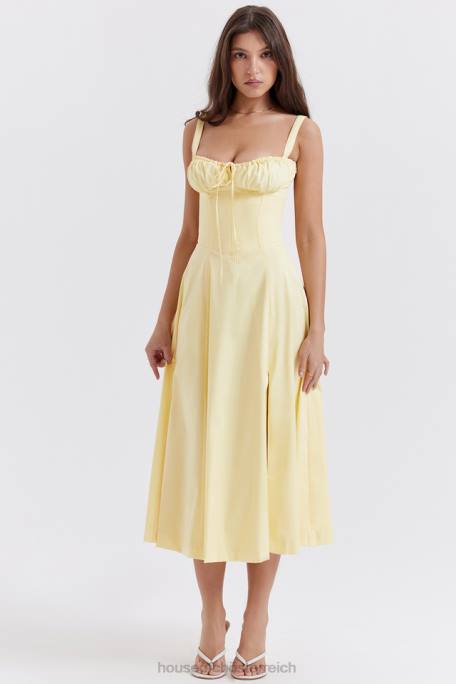House of CB Kleidung Z26T259 Carmen Buttercup Bustier Sommerkleid