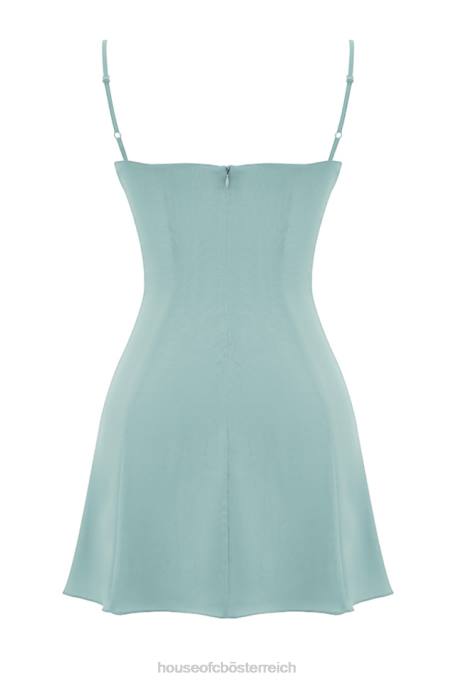 House of CB Kleidung Z26T261 Christiana Minikleid aus heller Jade
