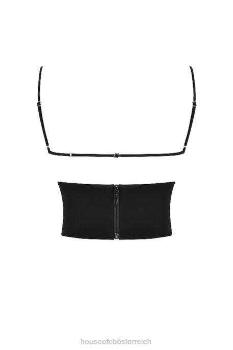 House of CB Kleidung Z26T37 Sophia Black Modellierkorsett