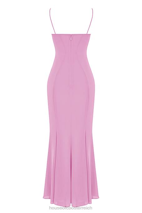House of CB Kleidung Z26T393 Loren rosa Maxikleid