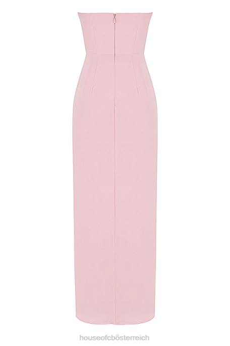 House of CB Kleidung Z26T404 Adrienne Pink Quartz trägerloses Kleid