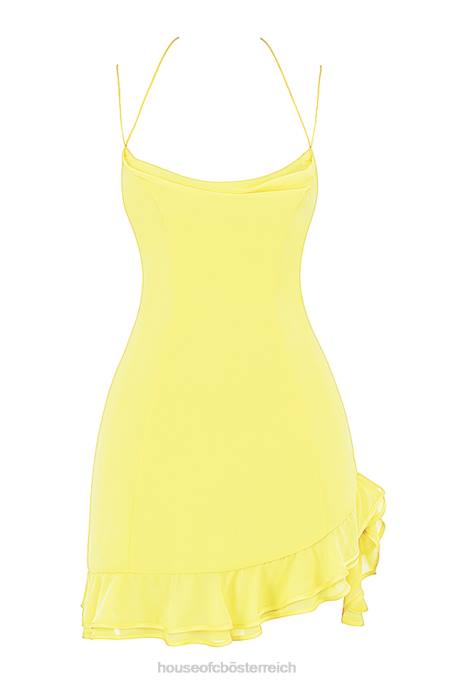 House of CB Kleidung Z26T424 Rossella Buttercup-Rüschen-Minikleid