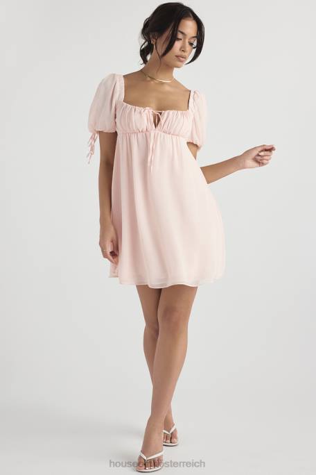 House of CB Kleidung Z26T434 Prinzessinnen-Minikleid mit rosa Quarz