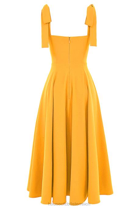 House of CB Kleidung Z26T464 Alicia Tangerine Midi-Sommerkleid