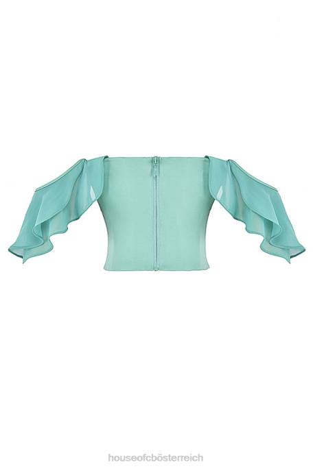 House of CB Kleidung Z26T47 Isabella Jade Rüschenärmelkorsett