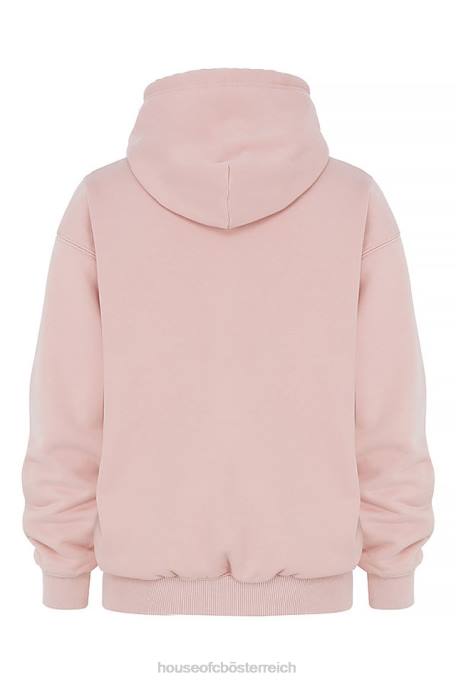 House of CB Kleidung Z26T763 Halo Blush übergroßer Kapuzenpullover