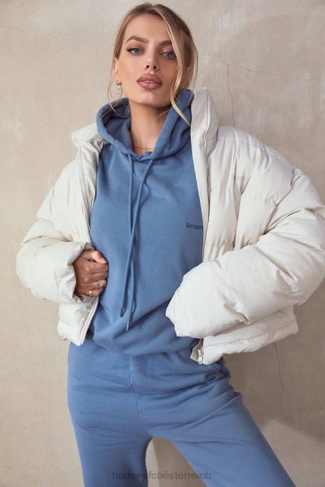 House of CB Kleidung Z26T764 Halo Azure übergroßer Kapuzenpullover