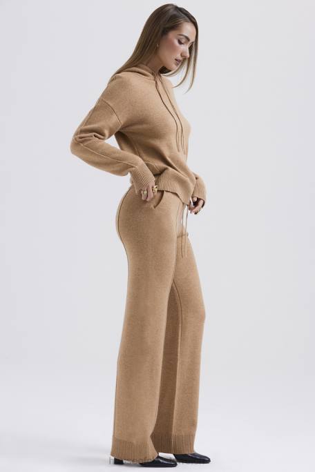 House of CB Kleidung Z26T823 Yalina Kamel-Hose aus Kaschmirmischung