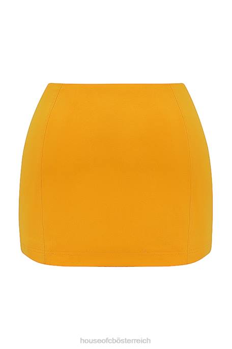House of CB Kleidung Z26T846 Nisha Tangerine Modellierender Minirock