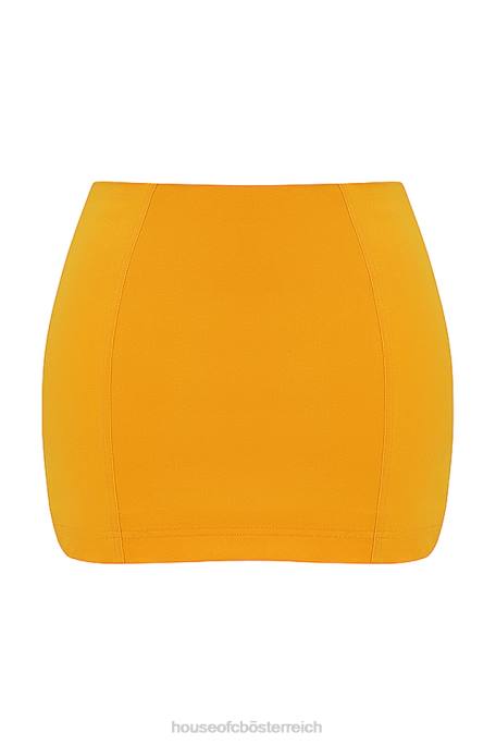 House of CB Kleidung Z26T846 Nisha Tangerine Modellierender Minirock