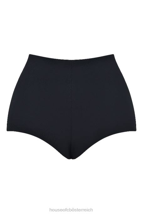 House of CB Kleidung Z26T857 Schwarze Tahni-Shorts mit hoher Taille