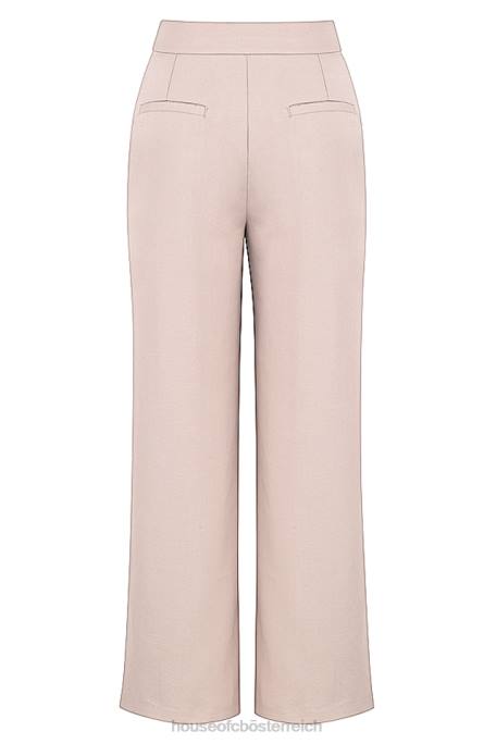House of CB Kleidung Z26T926 Alivia beige Hose mit lockerer Passform