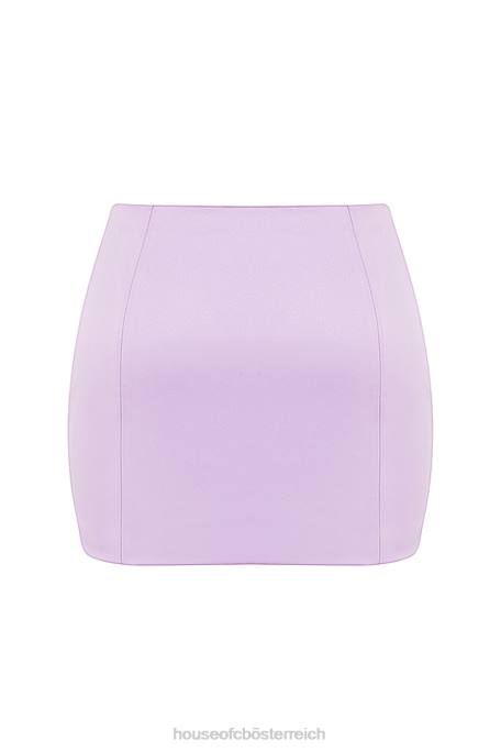 House of CB Kleidung Z26T932 Elodie Orchid Satin-Minirock