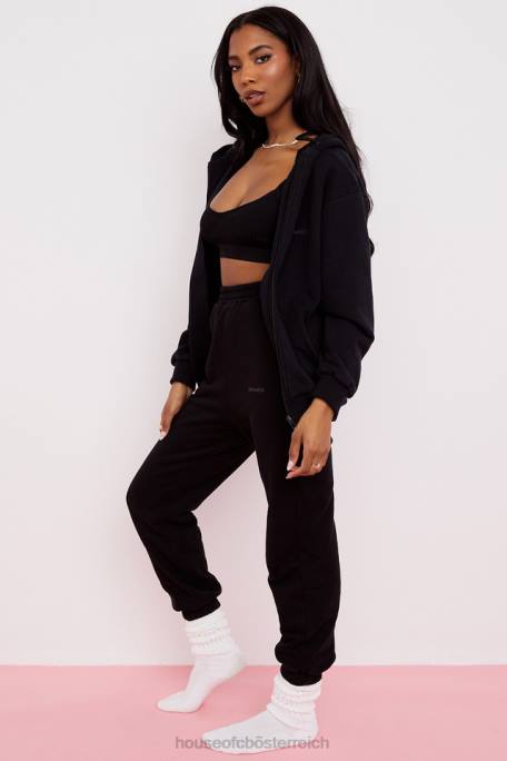 House of CB Kleidung Z26T978 Sky Ink Fleece-Rücken-Jogginghose